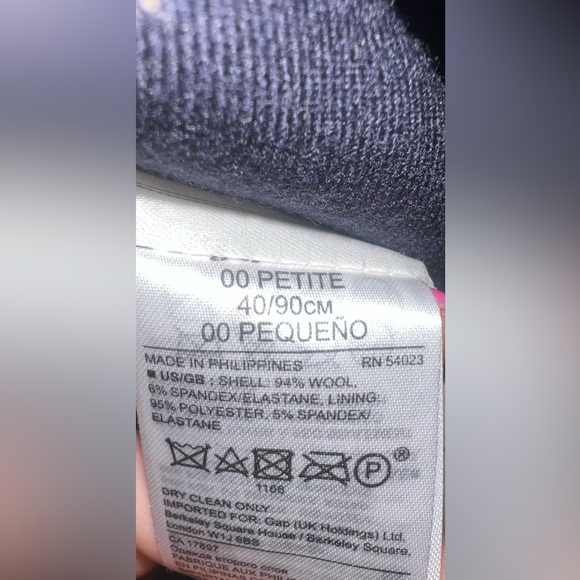 Banana Republic Navy Petite Wool Blazer Size 00 - Picture 12 of 13